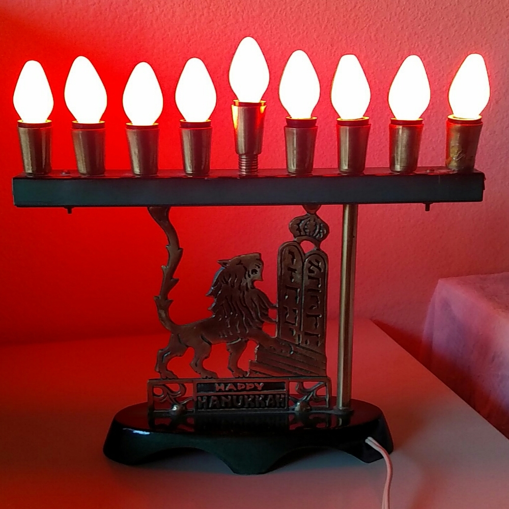 Vintage made in Israel Menorah